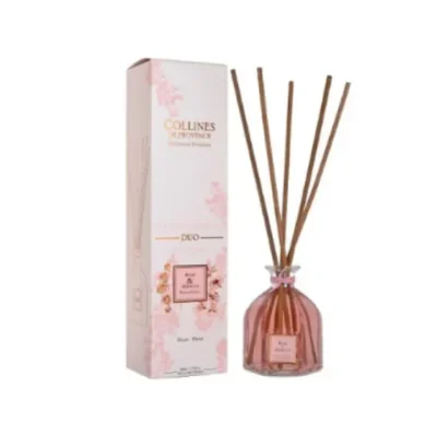 Difuzor buchet parfumat Trandafir&Hibiscus 500ml, COLLINES DE PROVENCE