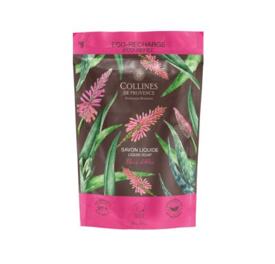 Rezervă săpun lichid Floare de Aloe 470ml, COLLINES DE PROVENCE